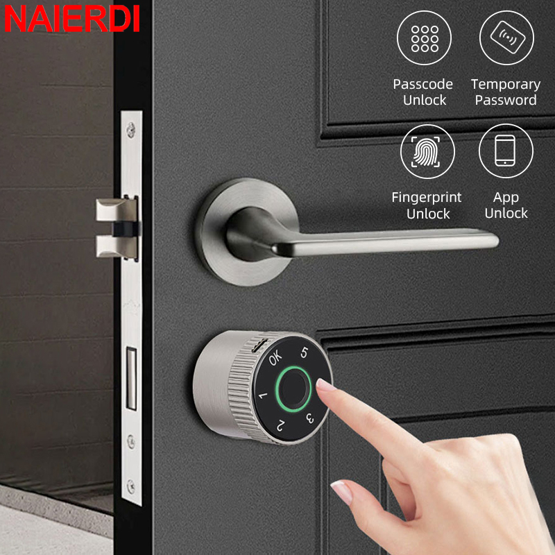 Smart Garden Door Lock - NAIERDI Smart Electronic Lock Cylinder Tuya