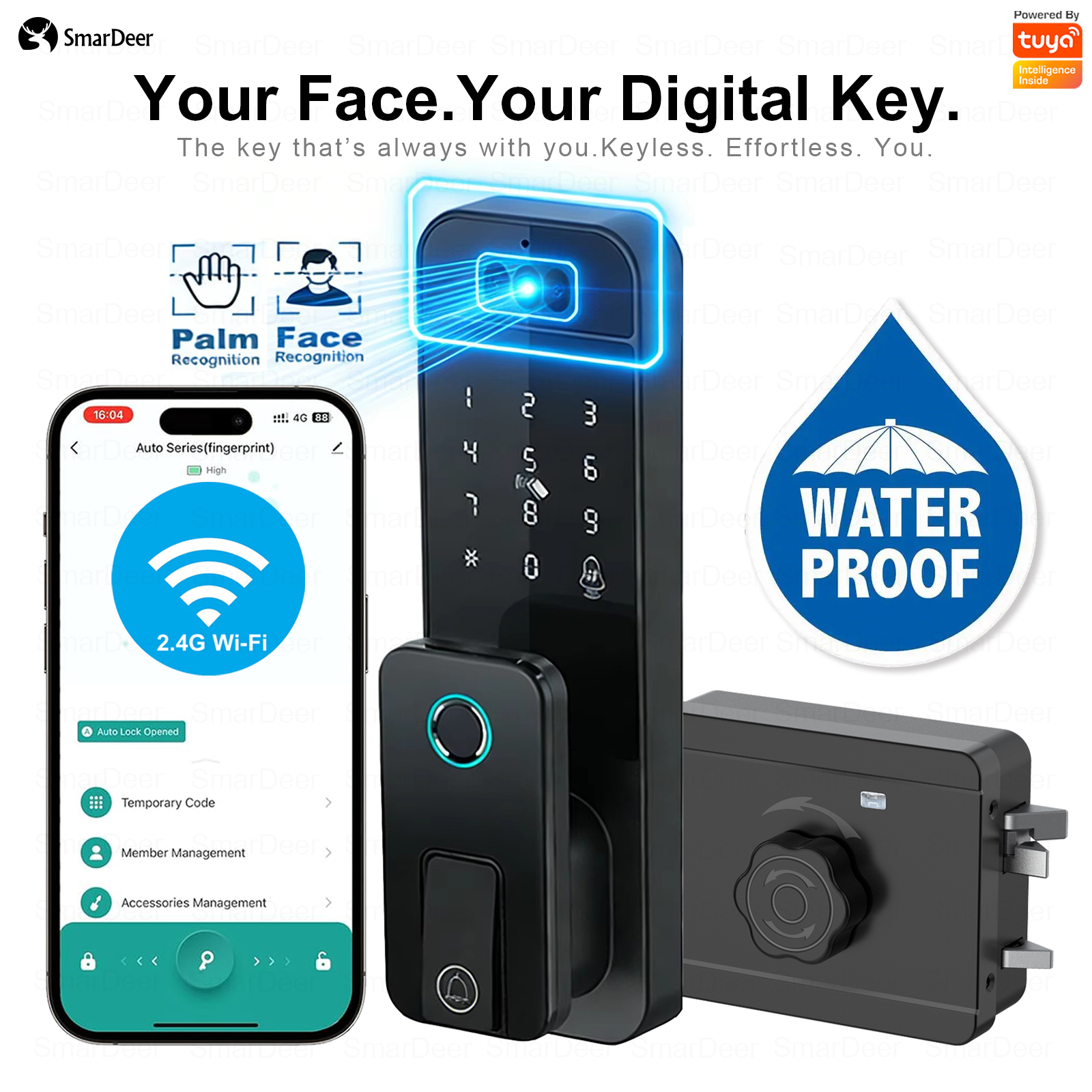 Smart Garden Gate - SmarDeer Garden Gate Smart Lock IP66