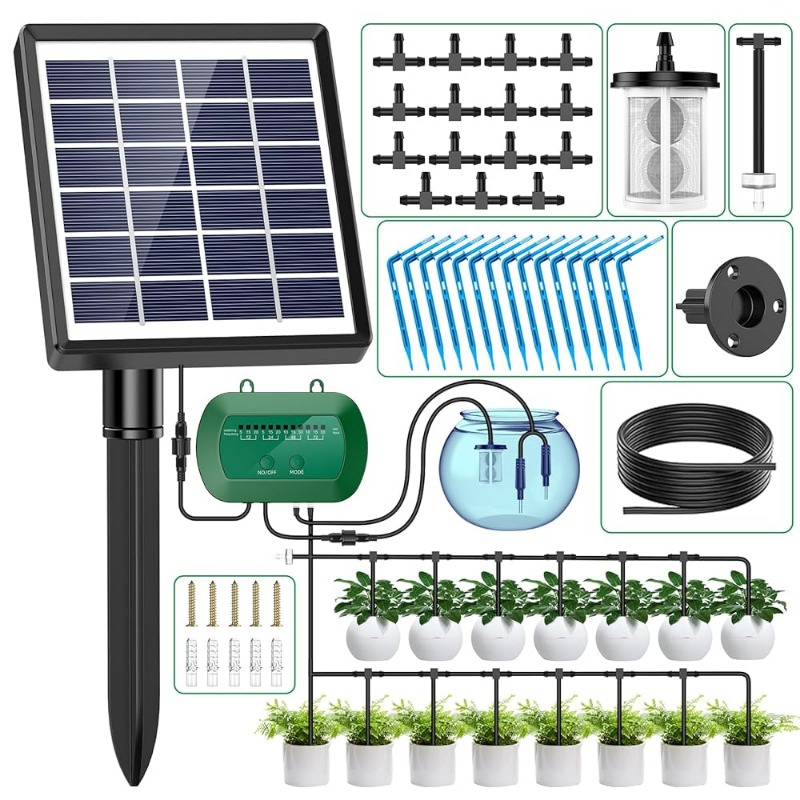 Smart Garden Sprinkler - Solar Intelligent Irrigation Kit 6V 2W