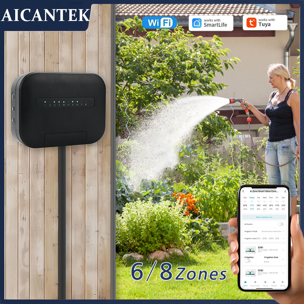 Smart Garden Sprinkler - 8 Zones Wifi Tuya Smart Garden