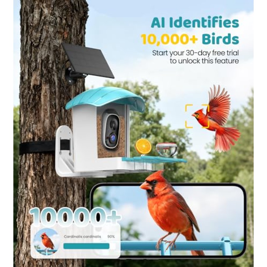 Bird Feeder with Camera Solar  - Smart Garden Ai recensie en prijs