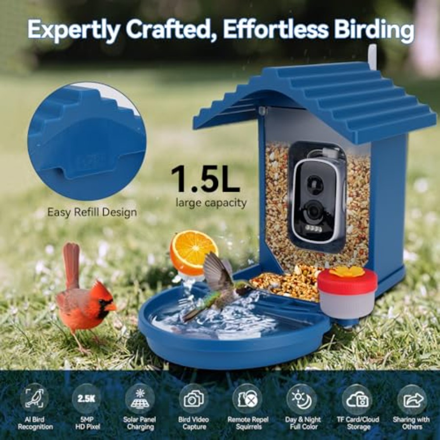 Bird Feeder with Camera Solar  - Smart Garden Ai recensie en prijs