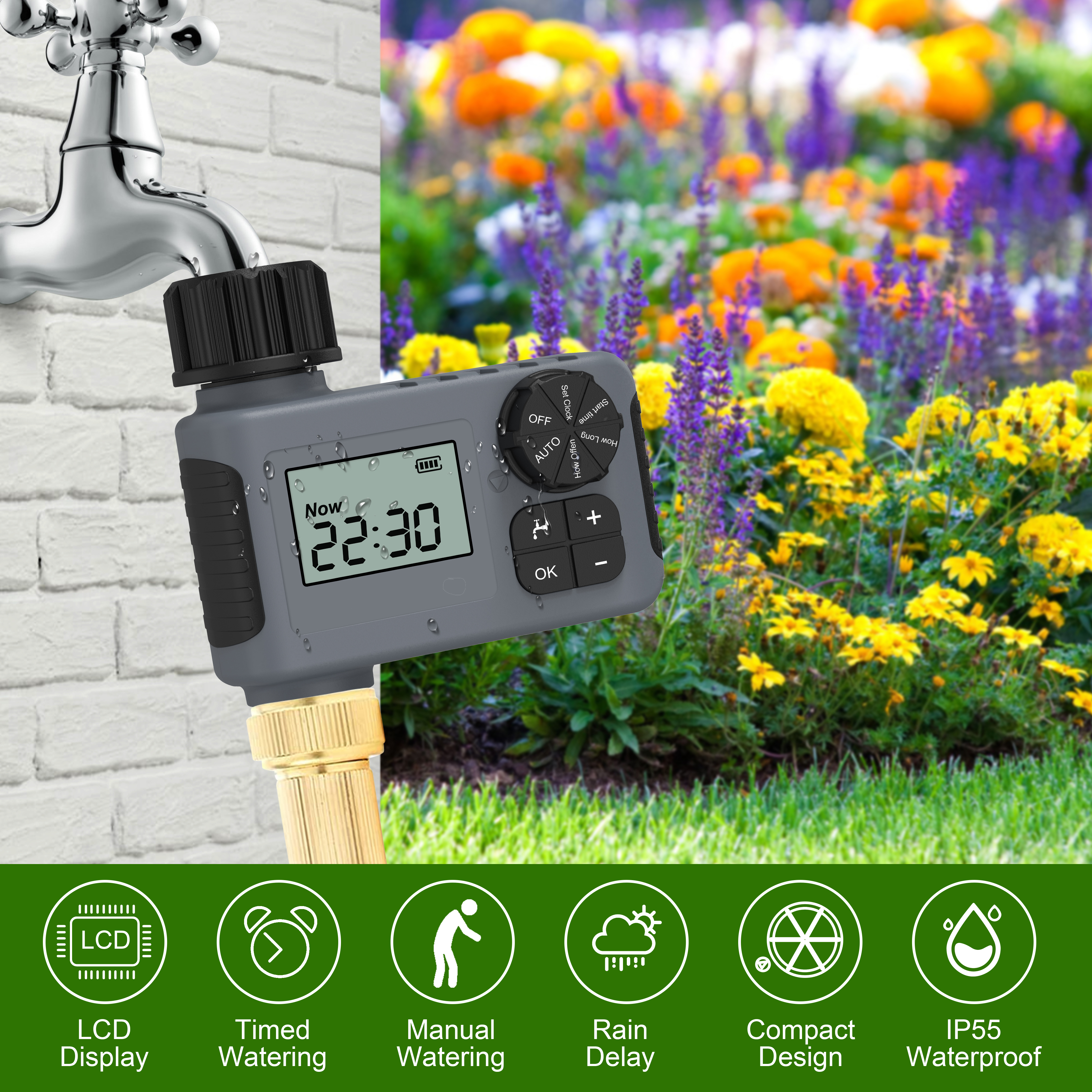 Automatic watering timer intel - Smart Garden Sprinkler recensie en prijs