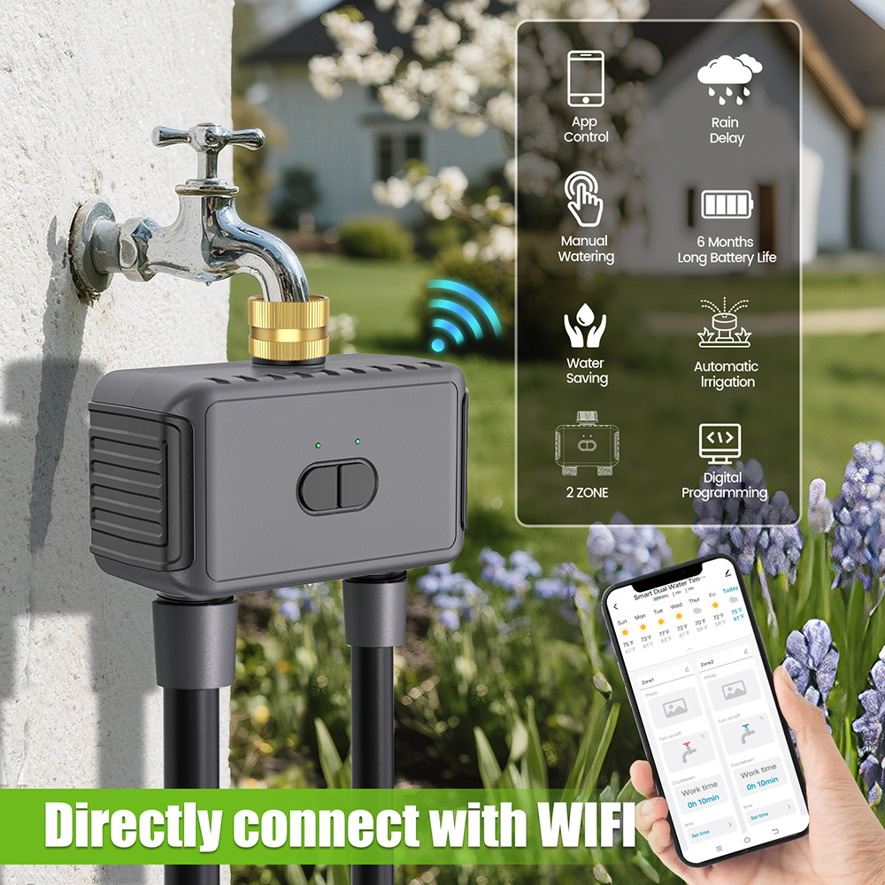 Wifi Automatic Water Timer Dua - Smart Garden Sprinkler recensie en prijs