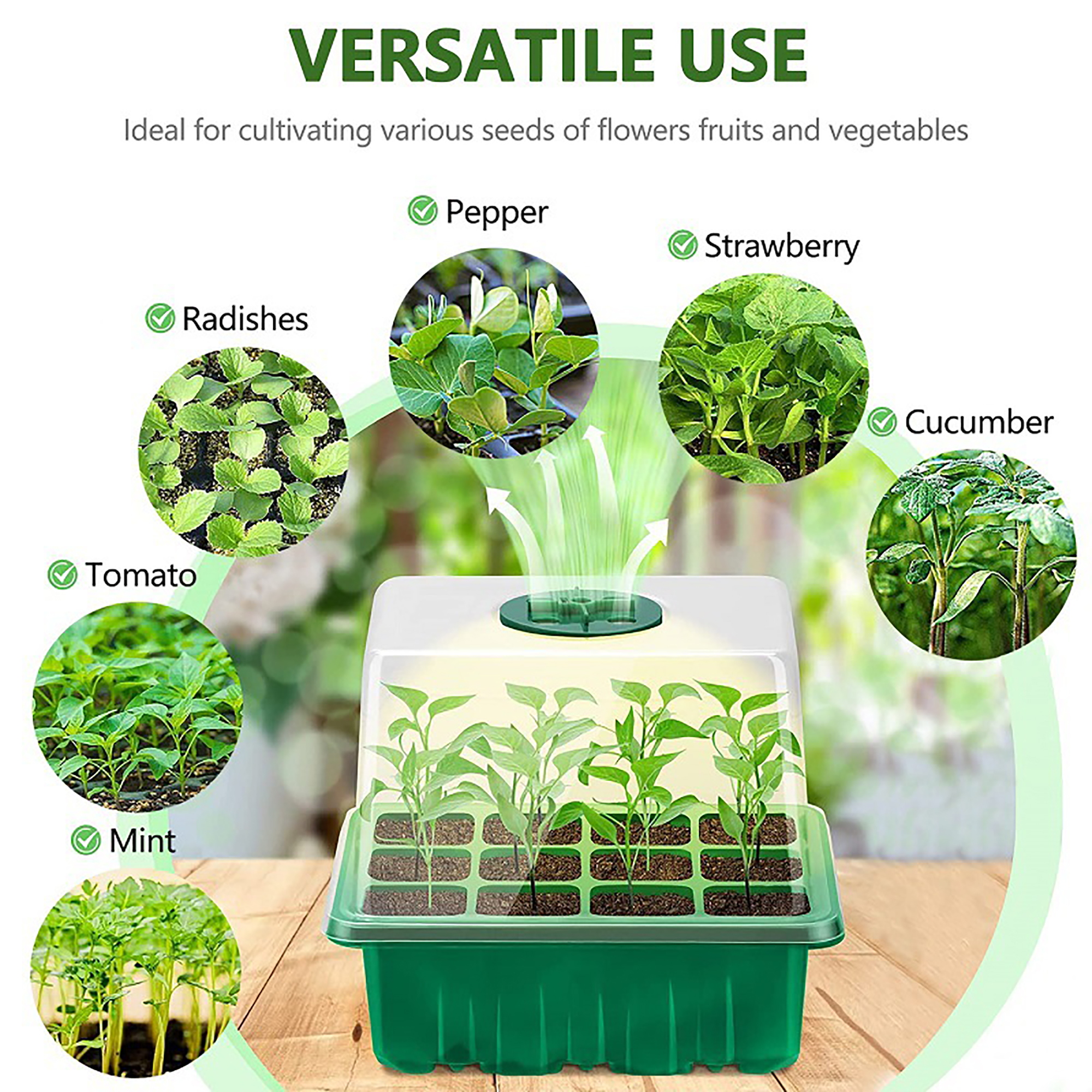 Seed Starter Trays with Grow L - Smart Garden Domes recensie en prijs