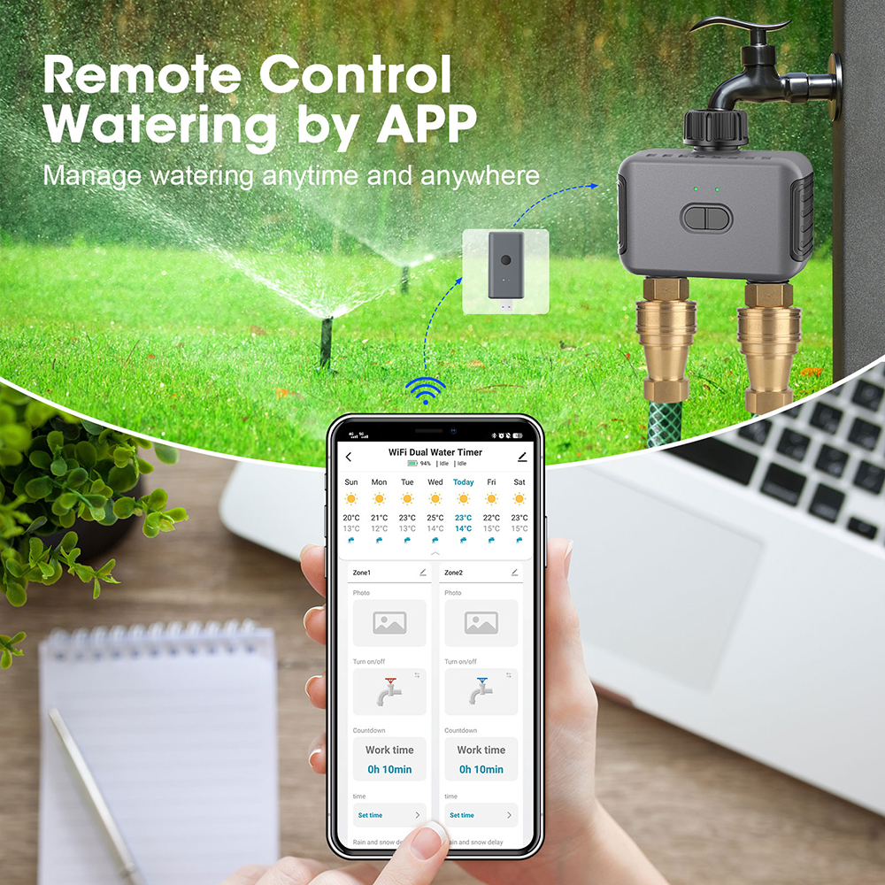 Tuya Smart Dual Water Timer Bl - Smart Garden recensie en prijs