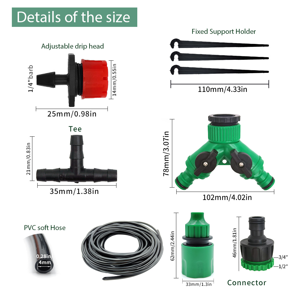 Greenhouse 15M-30M DIY Drip Ir - Smart Garden Sprinkler recensie en prijs
