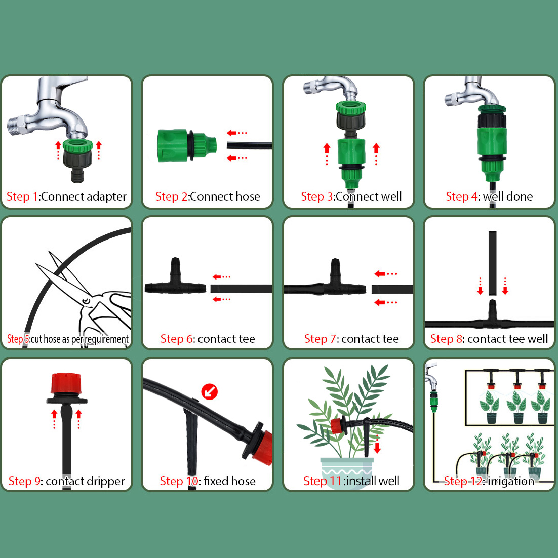 Greenhouse 15M-30M DIY Drip Ir - Smart Garden Sprinkler recensie en prijs