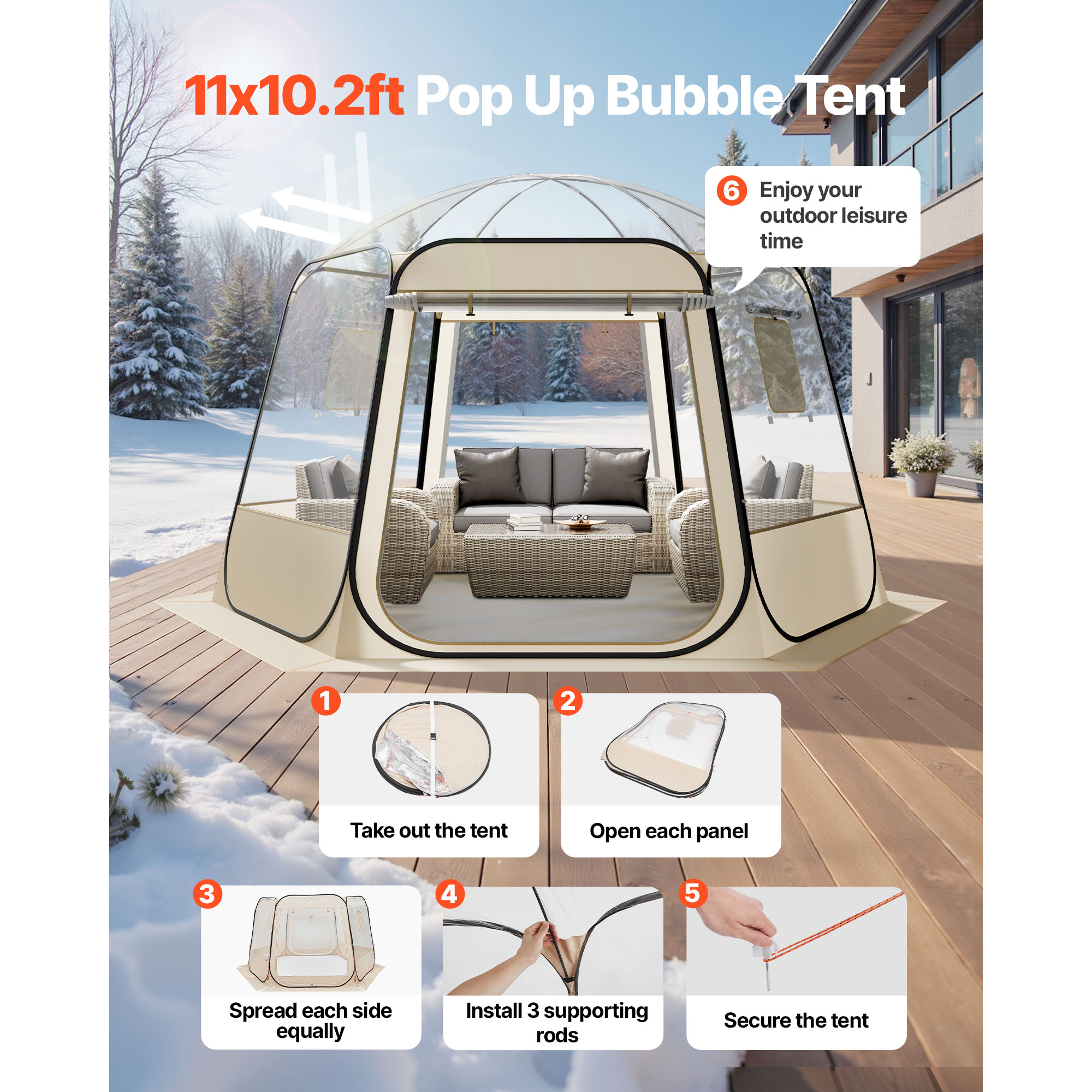 SucceBuy Pop up Bubble Tent Wa - Smart Garden Domes recensie en prijs