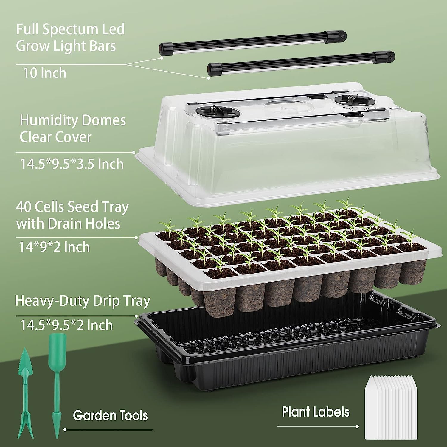 1 Set, Seed Starter Trays With - Smart Garden Domes recensie en prijs