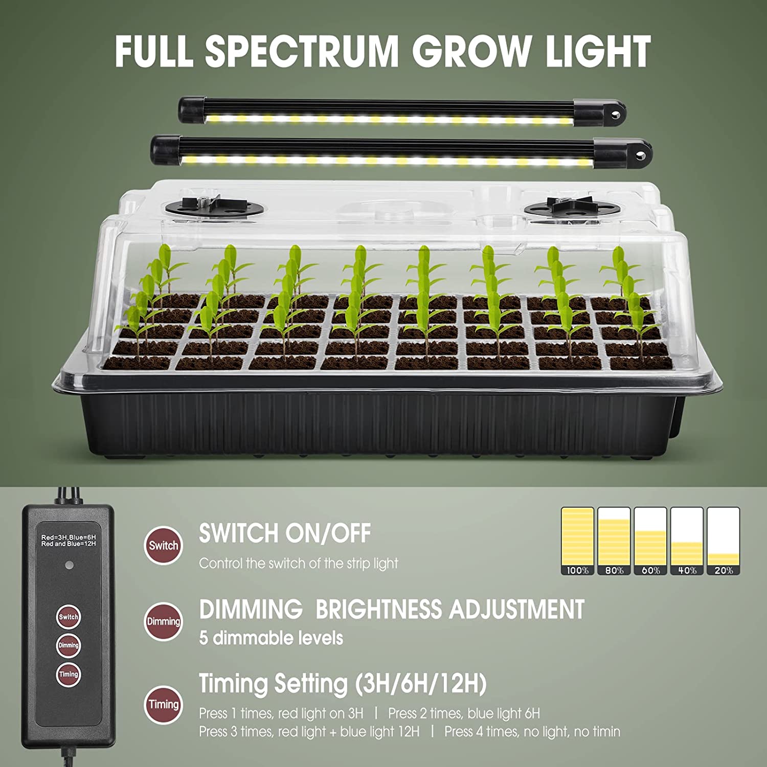 1 Set, Seed Starter Trays With - Smart Garden Domes recensie en prijs