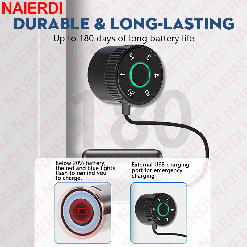 NAIERDI Smart Electronic Lock  - Smart Garden Door Lock recensie en prijs