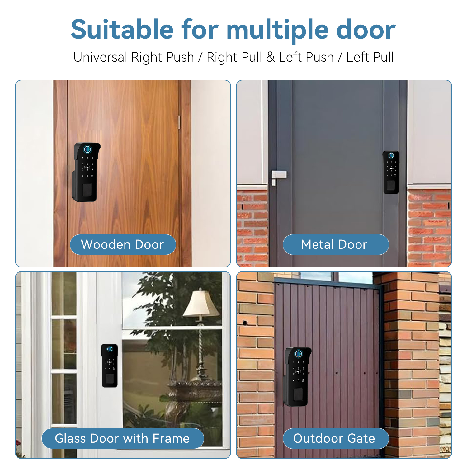 Waterproof Smart Door Lock Fin - Smart Garden Door Lock recensie en prijs
