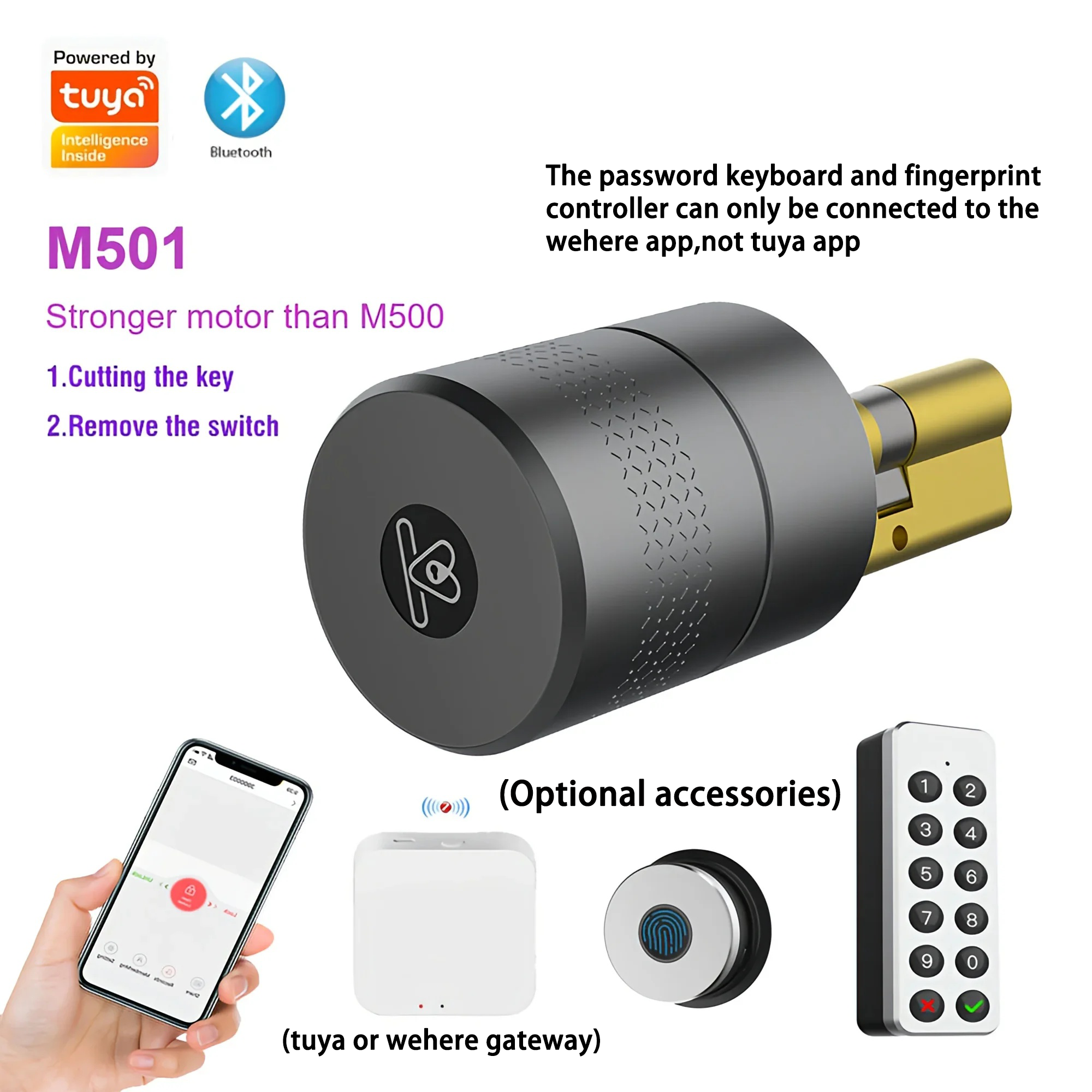 M501 Wehere Tuya Smart Door Lo - Smart Garden Door Lock recensie en prijs