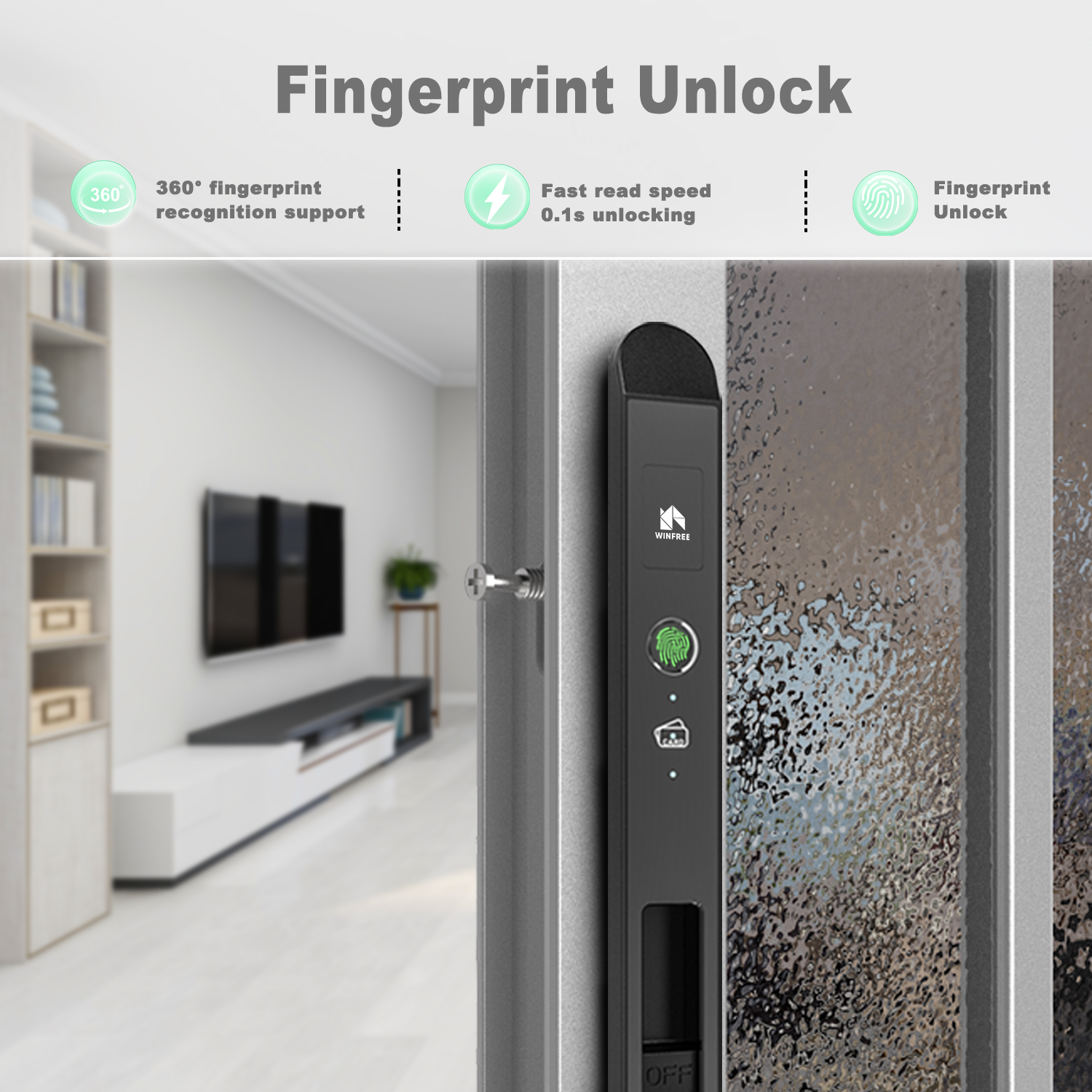 WINFREE Sliding Door Smart Loc - Smart Garden Door Lock recensie en prijs