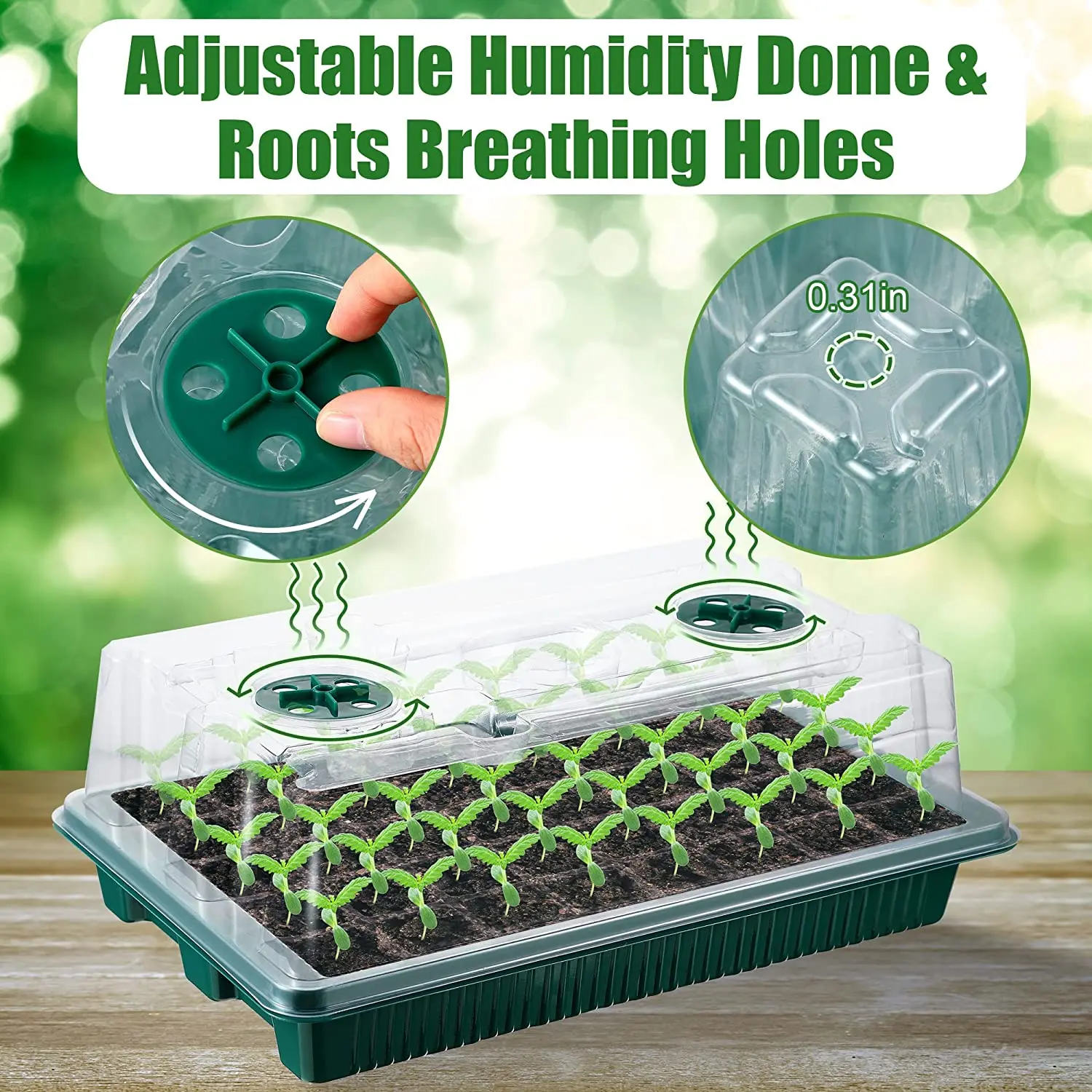 2 Packs, Seed Starter Trays Wi - Smart Garden Domes recensie en prijs