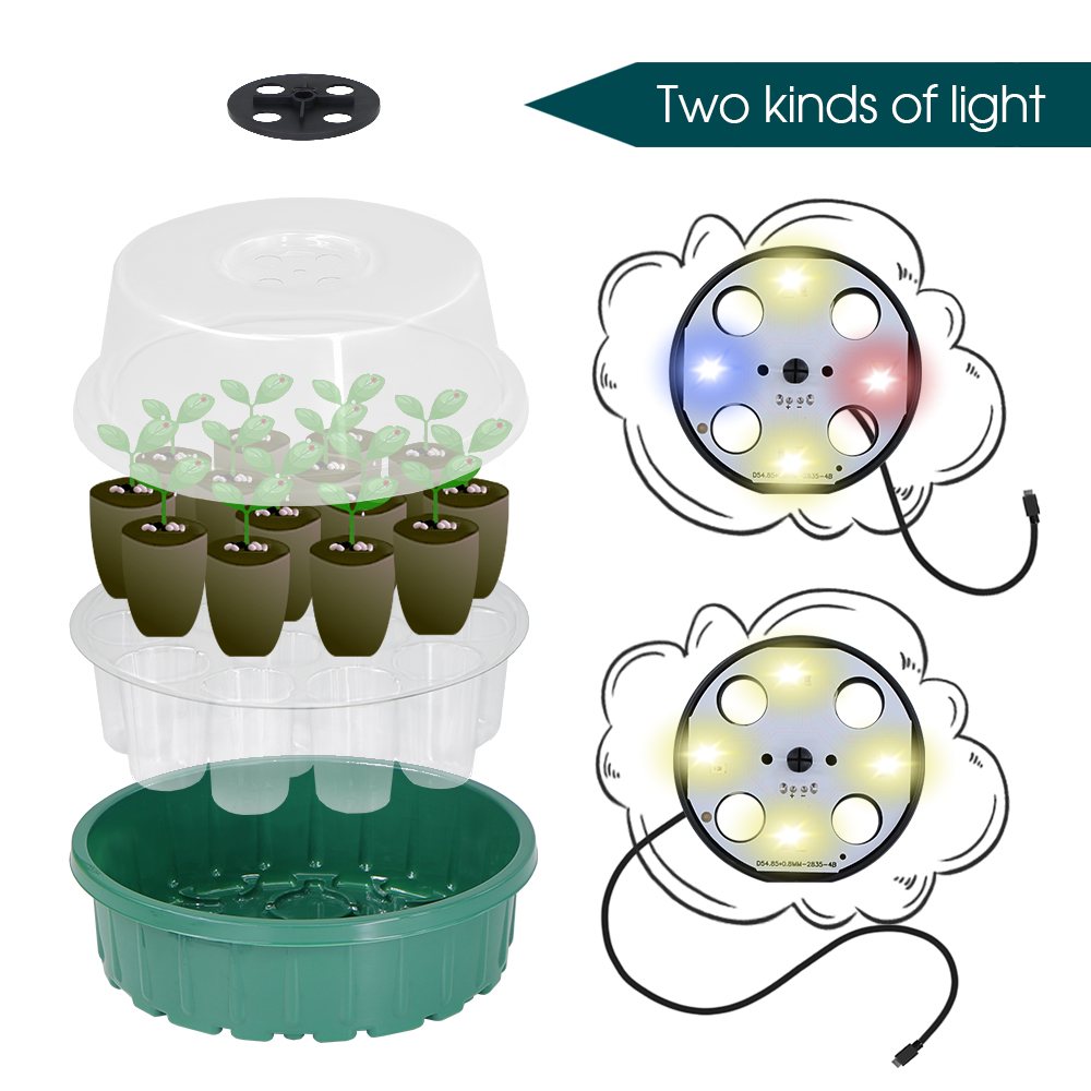 Round Seed Starter Tray with F - Smart Garden Domes recensie en prijs