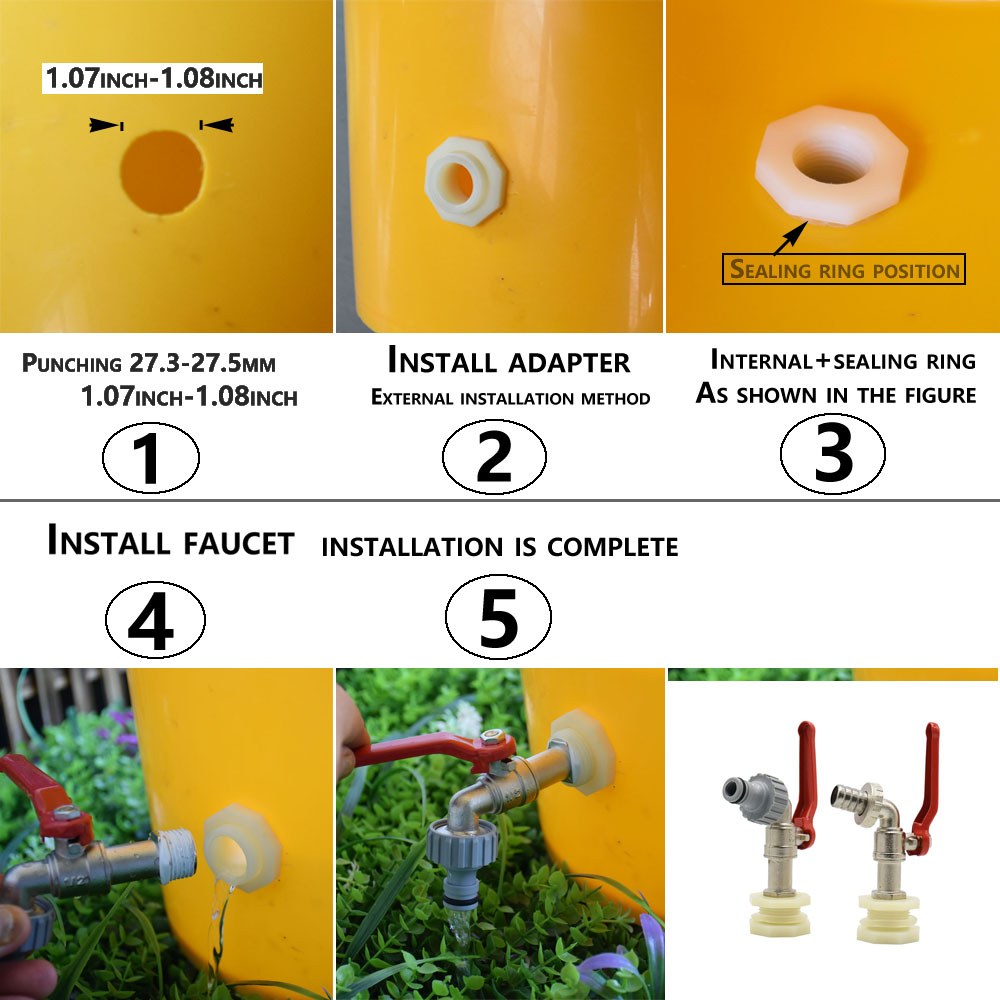 IBC Tank Tap Adapter Nipple S6 - Smart Garden Tap recensie en prijs