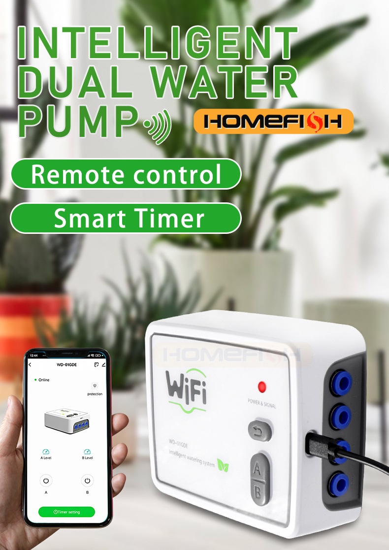 HOMEFISH WIFI Smart Dual Pump  - Smart Garden Domes recensie en prijs