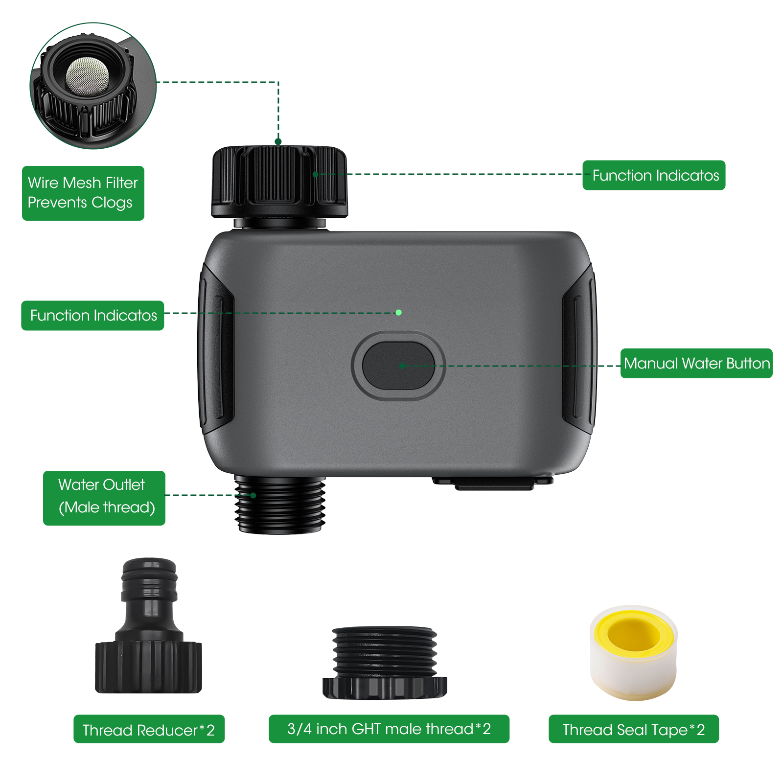 Insoma Wifi Sprinkler Timer Au - Smart Garden Tools recensie en prijs
