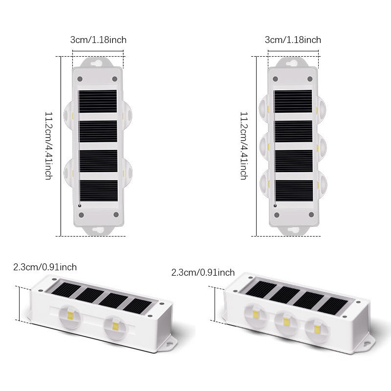 Pop 4Pcs Solar Wall Lights Wit - Smart Garden Smart Fence recensie en prijs